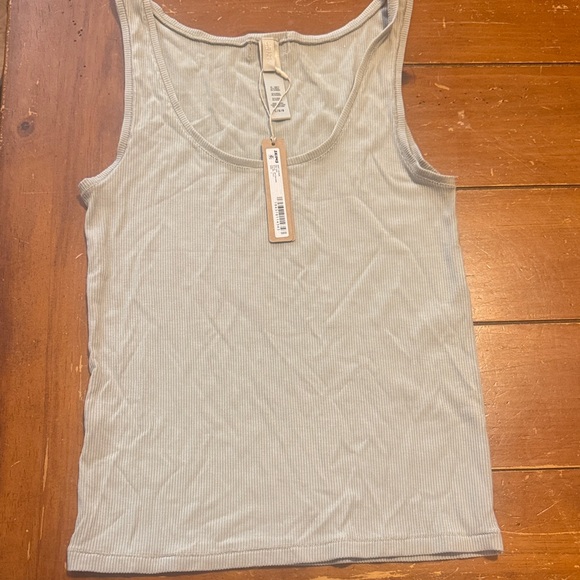 Soft Lounge Rib Tank | Talc - Picture 2 of 6
